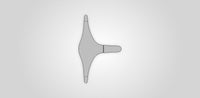 LUVHA disposable garment liner shown flat, top down